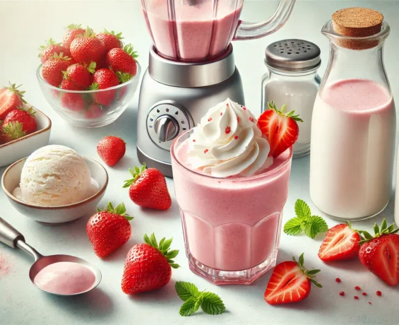 Çilekli Milkshake Nasıl Yapılır?