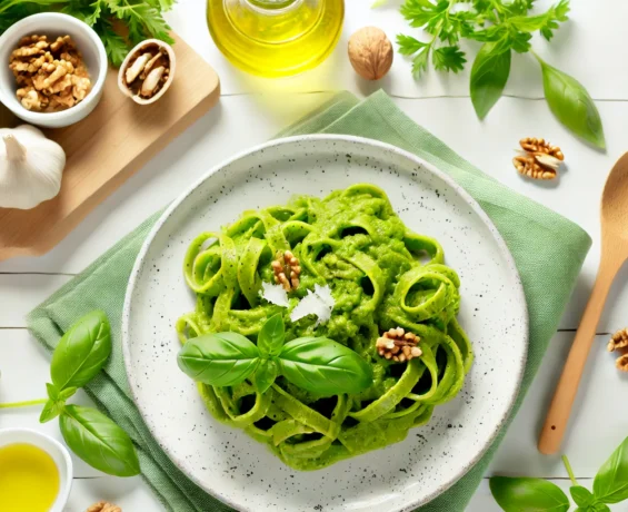 Yeşil Soslu Makarna Nasıl Yapılır?