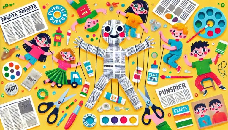 Gazete Kağıtlarından Kukla Yapımı