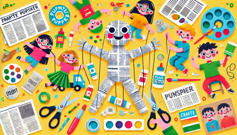 Gazete Kağıtlarından Kukla Yapımı