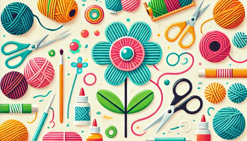 İplikten Çiçek Yapımı: Kolay Bir El Sanatı Projesi
