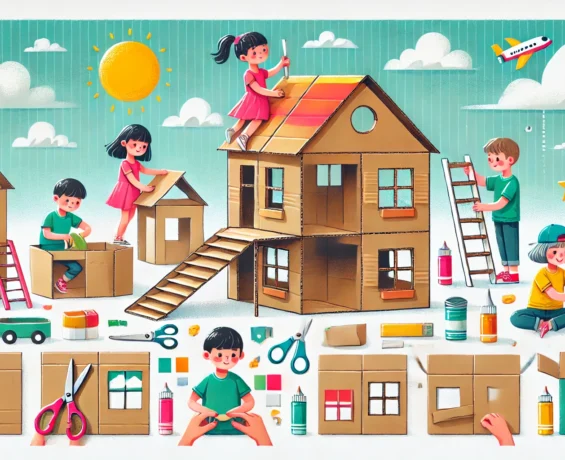 Kartondan Ev Yapımı. Kartondan Ev Nasıl Yapılır?