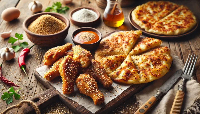 Kavrulmuş Susamlı Tavuk Kanatları ve Pratik Gözleme Tarifi: Lezzetli ve Kolay İkili