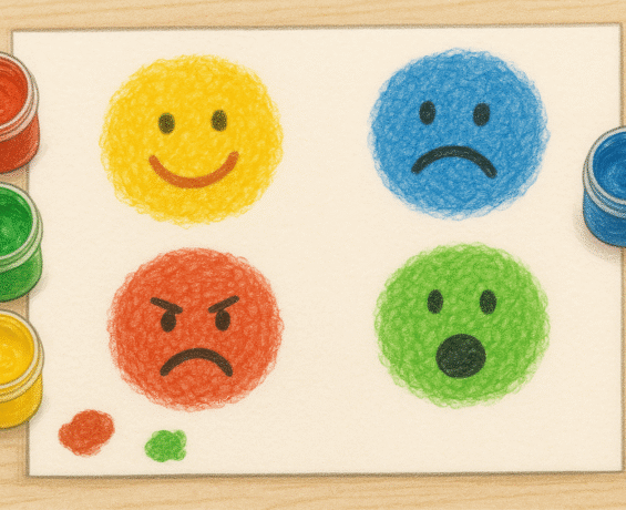 Parmak Boyası ile Duygu Yüzleri Etkinliği: Duygularını Tanıyan Çocuklar Yetişiyor!
